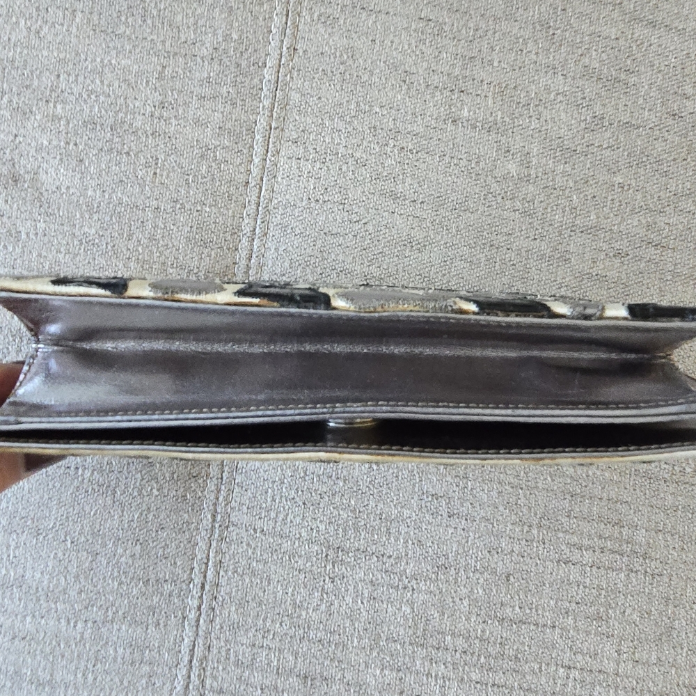 Valentino Garavani Vintage Night Leather Patched and Suede Purse / Clutch - Picture 10 of 11